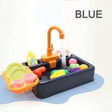 Kitchen Sink Toys Children Electric Dishwasher Playing Toy With Running Water Upgraded Faucet Electric Circulating Water Dish Bucket Play House Pretend Role Play Toys For Boys Girls Complete Certificates (Some Accessories Are In Random Colors), Kitchen Game, Kids Kitchen Accessories - Multicolor - View 12