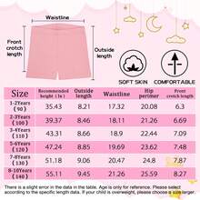 ELUTONG Girls Cotton Sports Shorts Breathable And 3 Pack - Nhiều màu A - Xem 3