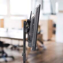 Black Tripod LCD LED Flat Screen TV Display Floor Stand, Portable Height Adjustable Mount - 1 - View 8