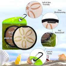1 pieza Removedor de arena para playa, bolsa removedora de arena fácil de limpiar, con llavero, bolsa para polvo de playa, cepillo removedor de arena, tamiz de arena, material suave y amigable con la piel, herramientas de limpieza de playa inodoras, bolsa impermeable, guantes para limpiar arena, suministros para vacaciones en la playa, artículo esencial para viajes a la playa, para toda la familia en vacaciones de camping