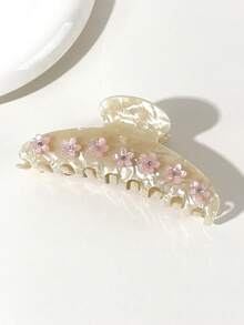 1pc Women Summer New Rhinestone Hair Claw Acetate Elegant Colorful Bun Holder Hair Accessory, Valentine's Day Gift For Girlfriend Claw Clips Hair Clips Hair Jaw Clip Hair Clamps Hair Clutch Hair Catcher Clip - Multicolor - View 3