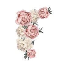 1pc Peony Flower Self-Adhesive Wall Sticker Decoration, Prosperity Blessing Living Room TV Background Wall Decor Room Decor Home Decor Wallpapers Wall Paper Wallpaper Bathroom Kitchen Stickers Wall Stickers