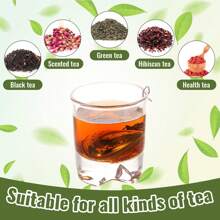 25 Pcs Tea Strainer Stainless Steel Tea Ball Infuser Loose Leaf Tea Steeper Tea Interval Diffuser Mesh Tea Filters With Extended Chain Hook For Seasonings Cup Bottle (Heart)