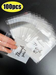 自封礼品袋标语图案透明礼品包装袋迷你珠宝收纳袋透明珠宝收纳袋，用于耳环、戒指、项链和其他小饰品，透明药丸收纳袋，办公室必备旅行配件，户外返校露营沙滩配件，男士女士男孩和女孩的节日礼物 - 無色 - 查看 2