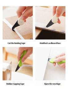 2-In-1 Non-Invasive Multi-Functional Parcel Opener Knife, Portable Cutting Tool For Box Opening, Suitable For Back To School Supplies