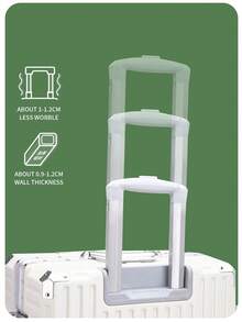 硬壳行李箱带万向轮，铝制框架，静音，20英寸短途旅行行李箱，大容量，防刮，26英寸旅行箱，适合男士、女士、学生