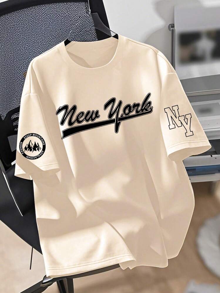 ملابس علوية تي شيرت مطبوع بأكمام قصيرة للأولاد الم...