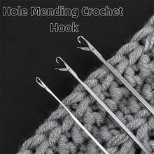 7pcs Crochet Hook Set, Sweater Repair Knitting Tool, DIY Handmade Sewing Set, Three-Way Stationery Needle, Bead Tool Needle, Suitable For All Seasons, Ideal Choice For Crochet Enthusiasts - Multicolor - View 9