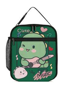 Kids Cute Butterfly & Dinosaur Insulated Lunch Bag, Casual Fashion Lunch Box Tote Bag For Boys And Girls, Suitable For School, Travel, Picnic, A Perfect Gift For Children - one-size - View 6