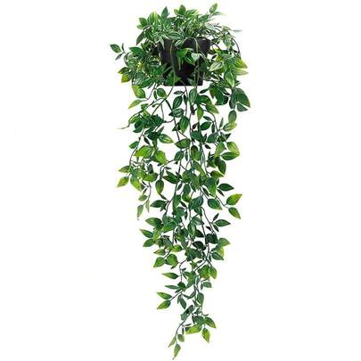 Artificial Grapefruit Leaves Wall Hanging, Home Decor Background, Wedding Decor, Outdoor Garden Window Sill Decoration, Birthday Party, Valentine's Day Gift, New Year Material, Green Plant