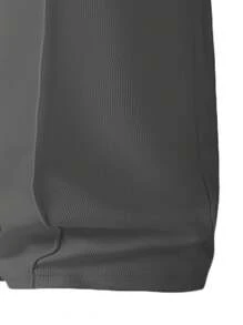 Pantalones casuales anchos con cintura con cordón para hombre