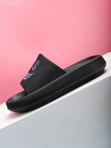 Sandalias de espuma antideslizantes para niños, diseño de dibujos animados lindo, con suela suave y ligera, adecuadas para niños pequeños y niños mayores, zapatillas de interior casuales de secado rápido