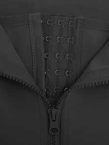 Áo định hình eo cho nữ, 1 chiếc, hai lớp, có nút điều chỉnh, khóa kéo phía trước. - màu đen - Xem 11