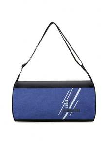 Túi đeo chéo thể thao hình trụ phối màu giản dị, túi thể thao hình trụ họa tiết chữ cái giản dị, túi xách tay du lịch nhẹ có khóa kéo tiện dụng hàng ngày, túi hành lý rộng rãi, túi tập gym, túi tote cỡ lớn, túi dung tích lớn, túi vải bố, túi đi biển cuối tuần, túi du lịch, túi tập gym. - Nhiều màu - Xem 14