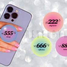 Custom Popgrip - Angel Number Auras - Personalized Photo Logo Or Image Phone Grip - Accessory - Multicolor - View 6