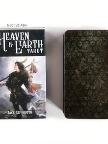 Heaven Earth Tarot Deck - Simple And Practical Multifunction - Black - View 3