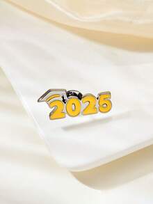 1pc 2025 Doctoral Graduation Cap Brooch, Student Achievement Perfect Score Memorial Gift - 2025 Doctoral Hat - View 3