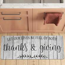1/2 Pieces Stylish Monogrammed Kitchen Mat, Soft And Comfortable Mat, Non-Slip Kitchen Rug Set For Kitchen, Living Room, Bedroom, Kitchen Hallway, Laundry Room, Machine Washable Rug. Hot