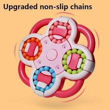 1pc Plus Size 8-Sided Finger Spinner Toy, Relaxation Toy For Teens - Multicolor - View 4