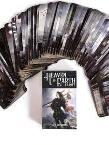 Heaven Earth Tarot Deck - Simple And Practical Multifunction - Black - View 2