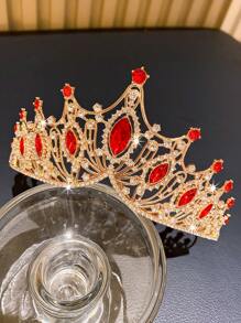 1pc Princess Crown Headpiece, Suitable For Party, Festival, Pageant Wear, Cute For Women