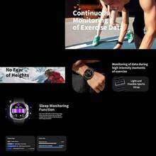 W&O Smartwatch (Answer/Make Calls)-1.43 Inch Smart Watch For Women & Men With 100+ Sports Modes, Fitness Activity Tracker Pedometer, Compatible With Android And IOS, Perfect Gift For Family And Friends, Suitable For Festival Gift - 橘色 - 查看 6