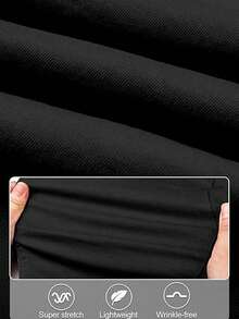 SANOPY Mens Jeans Skinny Stretch Premium High Rise Jeans Expandable Waist - màu đen - Xem 6