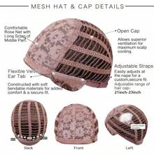 OUFEI Brown Wigs Women Short Wavy Wig With Bangs Natural Synthetic Hair Heat Resistant Wigs Daily Party Cosplay Wear