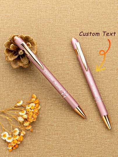 1/5/10/20 Pcs Personalized Ballpoint Pens,Capable Of Engraving Text, Carry Handwriting Touch Screen Function,To Students, Teachers, Friends, Family,Suitable Mother's Day, Father's Day,Graduation Commemoration,Teacher Appreciation Gifts,Corporate Promotional,Wedding,Back To School,School Supplies,Customized Ballpoint Pens,Easy Comfort,Office Decor