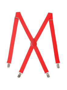 Solid Color Suspenders For Men - Adjustable X Back Suspenders With Strong Clips For Going Out Outfit Wedding Party And For Gift Autumn-Winter Accessories Halloween Costume - Multicolor - View 10