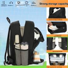 Football Backpack With Ball Holder And Shoe Compartment, Sports Gear Bag Suitable For Basketball, Volleyball