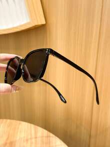 1/3 piezas de gafas de moda clásicas con montura completa y estampado de guepardo multicolor de plástico geométrico para mujer, diseño popular, ideal para festivales musicales, fiestas, salidas y accesorios de playa. - Multicolor - Ver 6