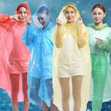 1/5/10pcs Disposable Rain Poncho For Men And Women, Mini Portable Adult Rain Coat, Suitable For Outdoor Camping, Hiking, Cycling, Waterproof Rain Jacket, Travel Necessity (Random Letter And Color Packaging), Back To School Supplies Insulation, Galentines, Puppy, Carnival, Spring Summer Picks, Brides Maid Gifts, Room, Bedroom Decor, Bedroom Decor, Beach, Travel, For Men, For Women, Vacation,Cute Stuff - Multicolor - View 6