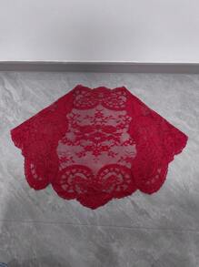 128cm*58cm/1 pezzo Pizzo color vino rosso, accessori decorativi per copricapo, paralumi, tovaglie, abiti, orli di gonne e accessori di abbigliamento