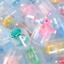 10 قطع مختلطة من الأشكال القابلة للجمع في صناديق عمياء كبسولة غاشابون، ألوان/أنماط عشوائية، هدايا لآلات البيع الذاتي