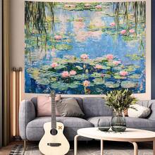 Forest Tapestry Nature Wall Tapestry For Bedroom Green Tree Tapestries Wall Tapestries For Living Room Bedroom Green Forest Home Decoration For Bedroom,Living Room,Dorm - 睡蓮 - 查看 7