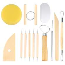 13pcs Ceramic Art Tools Set, Clay DIY Handcraft Tools - Pottery Tools 13-piece Set - View 5
