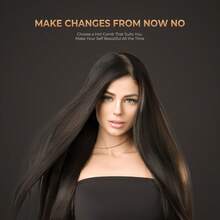 UKLISS Electric Hot Comb With Digital Display Hot Comb Hair Curler Professional High Heat Ceramic Hair Press Comb, Multifunctional Copper Hair Straightener For Thick Hair,Gifts For Men Women Gift Ideas Unique Gifts Top Cool Gifts Gifts For Her Gift Sets - US A Type Plug(110-127V) - View 3