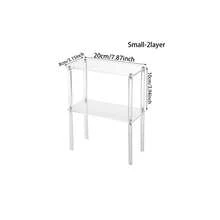 1pc Acrylic Multi-Layer Shelf Display Stand For Collectibles, Cosmetics, Perfume, Desktop Organizer - Clear - View 5