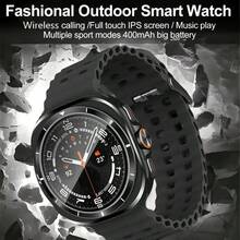 W&O Smartwatch (Answer/Make Calls)-1.43 Inch Smart Watch For Women & Men With 100+ Sports Modes, Fitness Activity Tracker Pedometer, Compatible With Android And IOS, Perfect Gift For Family And Friends, Suitable For Festival Gift - 橘色 - 查看 5
