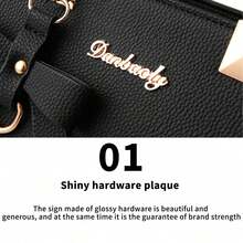 NetHong Ladies Handbag Designer Shoulder Tote Bag Women Purse Crossbody Handbag UK - Black - View 7