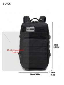 Balo đi bộ đường dài cắm trại ngoài trời, Túi du lịch mùa hè, Balo đựng máy tính xách tay, Balo màu đen, Túi thể thao cổ điển, Túi du lịch nghỉ dưỡng đa năng, sức chứa lớn, Túi tập thể dục, Vải Oxford, Phong cách đường phố giản dị tối giản, Màu trơn, Quà tặng cho sinh viên đại học, Thanh thiếu niên - Nhiều màu - Xem 3