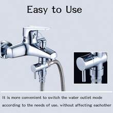 Shower Flow Control Valve G1/2" Stainless Steel 3-Way Shower Switching Valve For Hand Shower And Shower Arm