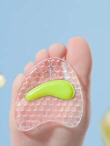 1 对硅胶防滑垫，软垫鞋垫，适用于高跟鞋、凉鞋、户外旅行、沙滩鞋、女士鞋配件 - 透明綠 - 查看 5