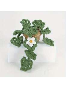 1pc Handmade Knitted Car Air Vent Hanging Basket, Car Decor Vent Clip Ornament, Gift, Air Vent Planter