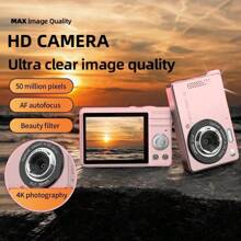 LARMCAM 2.4 Inch Digital Camera: 48MP, 16X Digital Zoom, Compact Digital Camera, Suitable As Christmas Gift, Memory Card Not Included