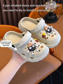 Süße Cartoon Jungen & Mädchen Sandalen, rutschfeste Innen- und Außentagestragen atmungsaktive Cartoon Clogs für Kinder, Sommer