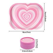 1 Conjunto Kit Moedor de Cigarro para Iniciantes, Inclui 1 Bandeja de Enrolar Cigarros com Estampa, 1 Moedor de Plástico Duplo em Miniatura com Estampa, Acessórios Práticos, Presente Perfeito para Fumantes, Halloween, Natal