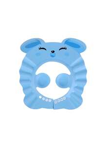 1pc Adjustable Children's Rabbit Ear Design Shower Cap, Shower Head Cover For Kids & Toddlers, Pink - Rabbit Pink (thickened) - View 6