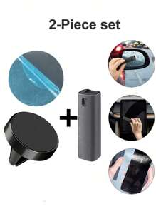 1 pièce Support de téléphone magnétique de voiture universel, compatible avec l'iPhone X, support de téléphone magnétique pour bouche d'aération, compatible avec la navigation GPS, compatible avec les téléphones iPhone et Android, cadeau pour anniversaire, famille, amis, accessoires de voiture